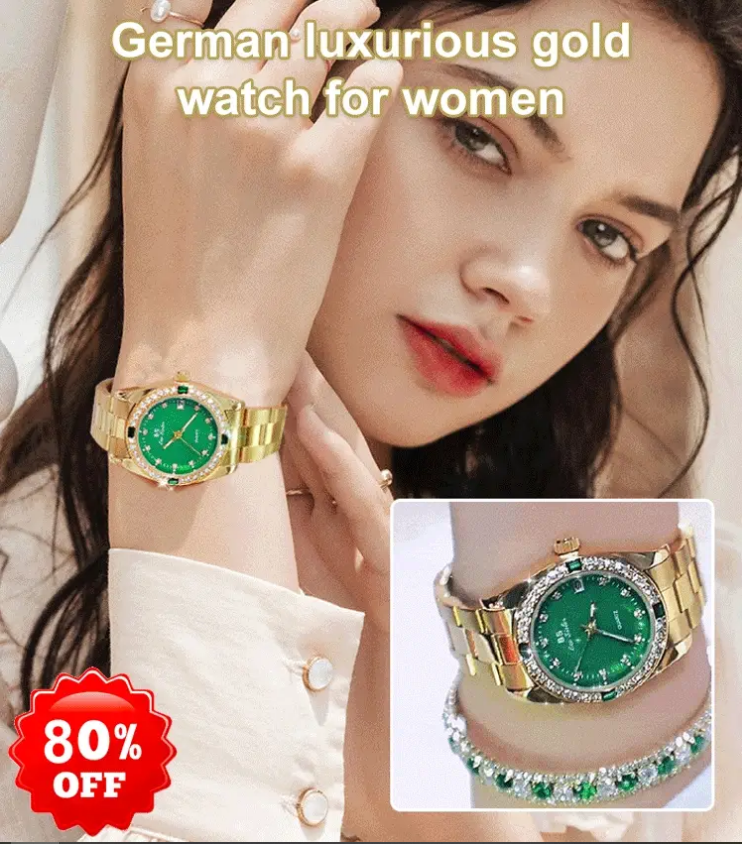 Middle East Luxurious Gold Watch For Women