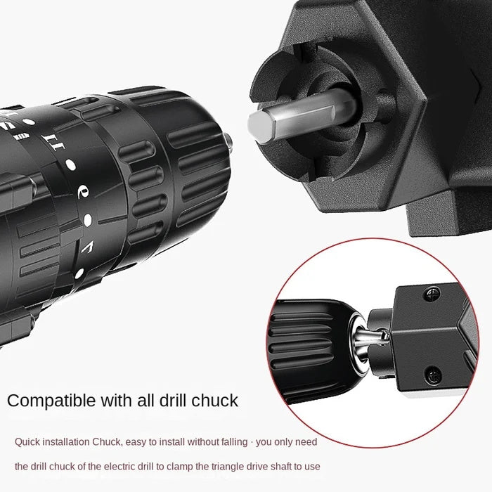 6 Inch Electric Drill Modified To Electric Chainsaw Drill Attachment