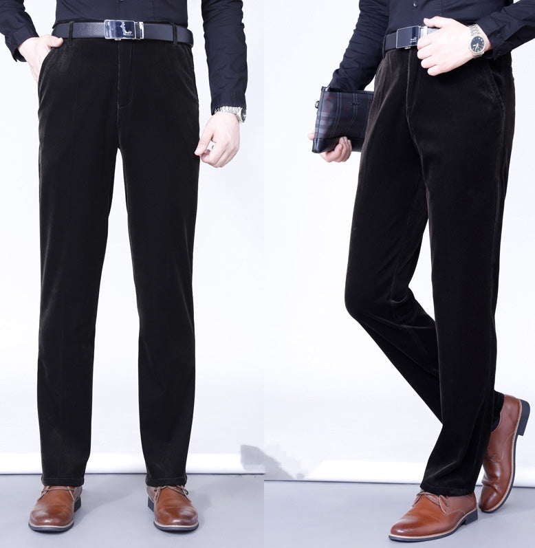 Men's Stretchy Corduroy Straight Long Pants(50%OFF)