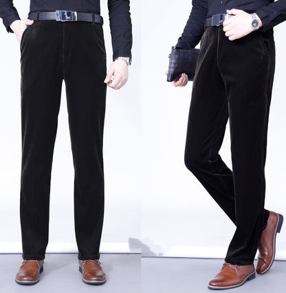 Men's Stretchy Corduroy Straight Long Pants(50%OFF)