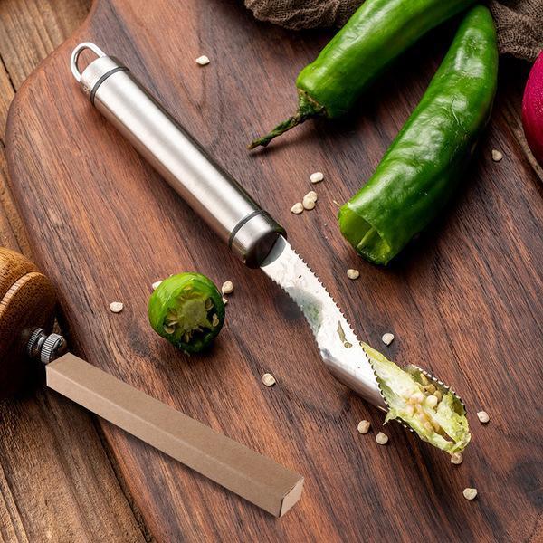 Stainless Steel Chili Corer Peppers Seed Remover（50% OFF）