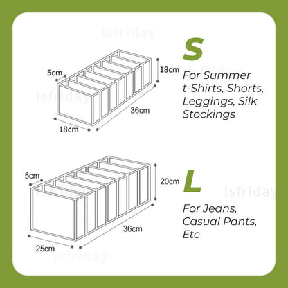 Upgraded Clothes Organizer With Dividers