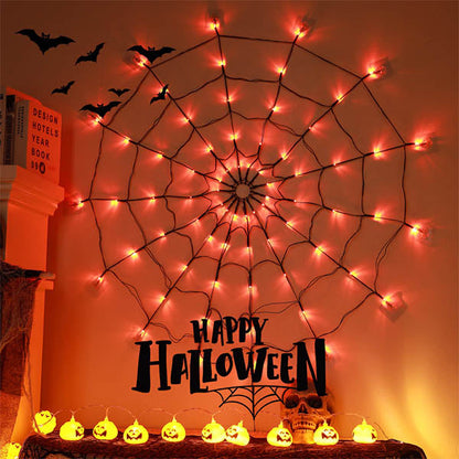 Halloween LED Giant Spider Web Light