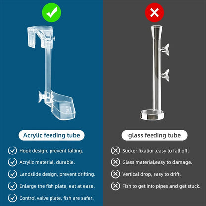 Multi-Function Efficient Transparent Feeder for Fish Tanks