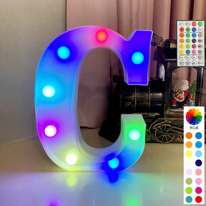 Colorful LED Marquee Letter Lights