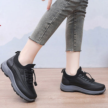 Thick Women's Casual Shoes For Autumn And Winter With Soft Non-slip Soles