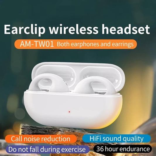 Wireless Ear Clip Bone Conduction Headphones