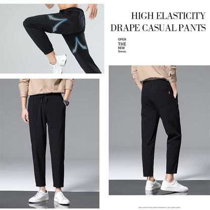 Breathable Ice Silk Drape Casual Pants