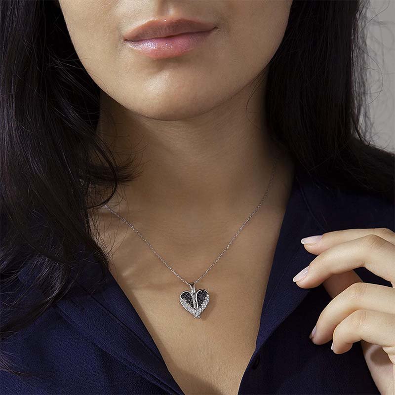 Angel Wing Heart Necklace