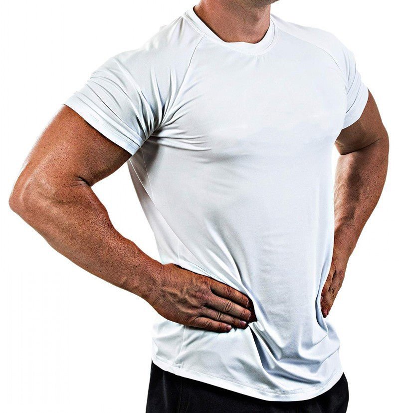 Men's quick-drying high-elasticity fitness running T-shirt, sportswear