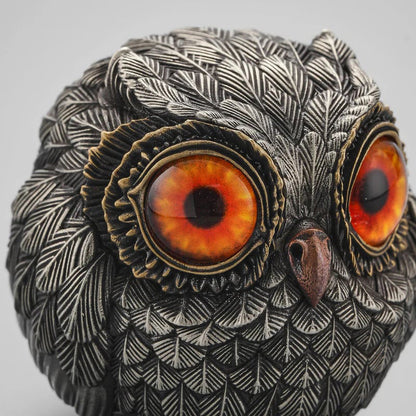 Realistic Lucky Owl Guardian Figurine