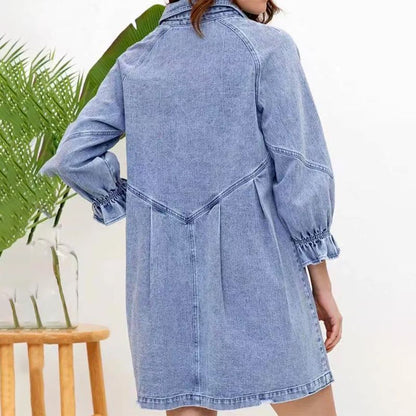 Women’s Button-down Denim Shirt Dress