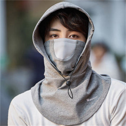 Hooded Face Mask with Neck Warmer for Cycling