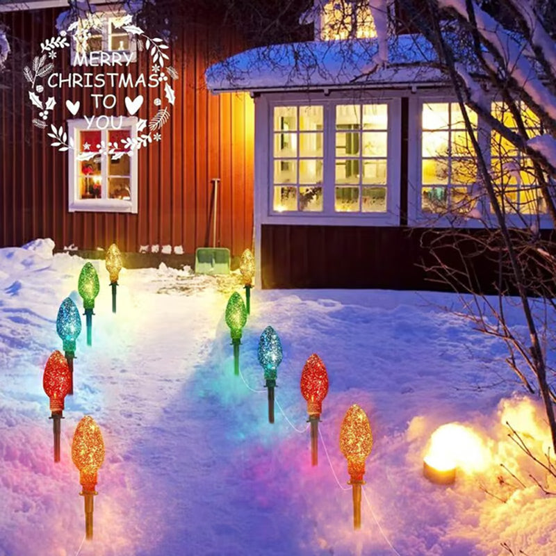 Solar Powered Christmas Lights 5-Pack Set