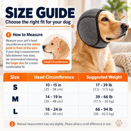 🐾Waterproof Dog Calming Ear Wrap – Gentle Comfort for Fireworks & Grooming