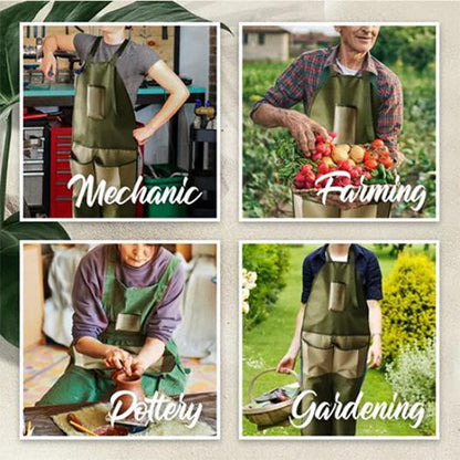 Gardening Multi Pockets Leg Protect Apron