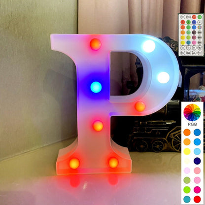 Colorful LED Marquee Letter Lights