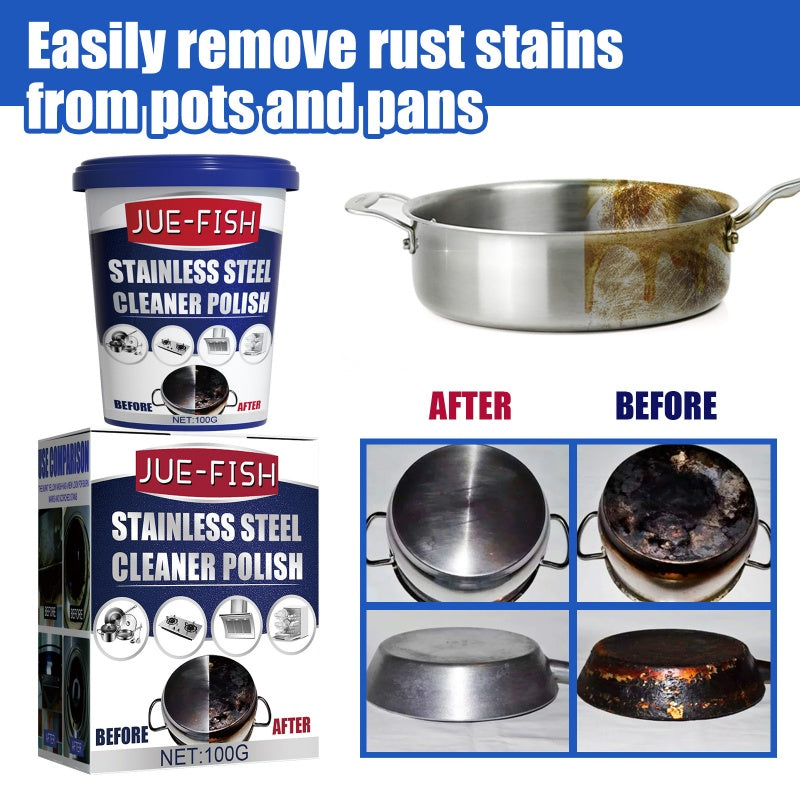 Highly Effective Cleaning & Polishing Paste for Stainless Steel Kitchenware