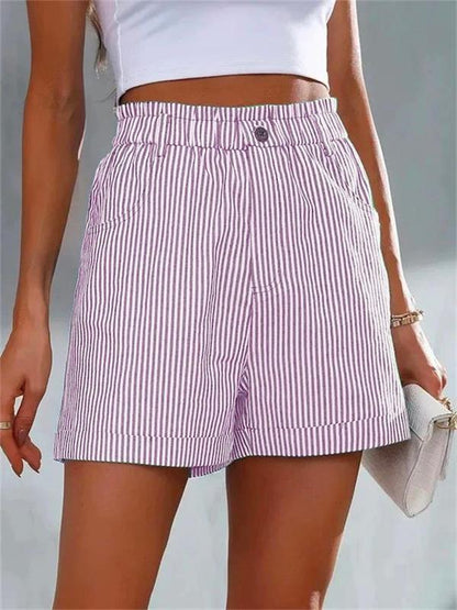 Loose Casual Striped Shorts