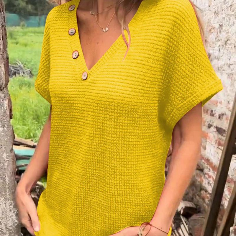 💗50%OFF🌸Women’s Stylish V-neck Short-sleeved Top