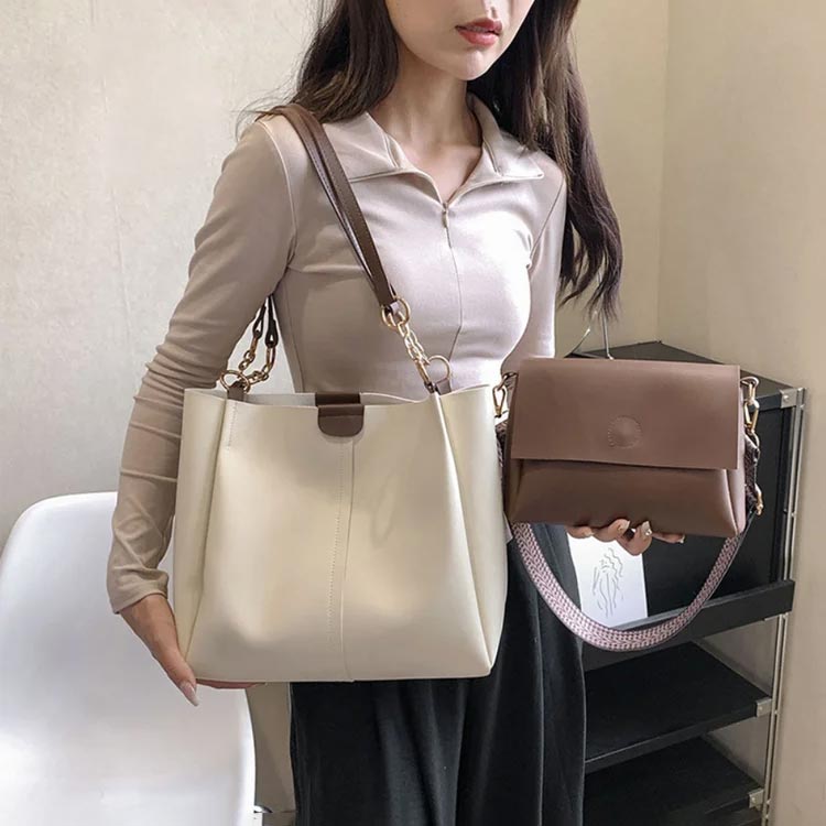 Great Gift! Women's Tote Bag Crossbody Shoulder Bag 2-piece Set