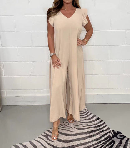Summer New Ruffled Wide-leg Casual Jumpsuit (Buy 2 free shipping)