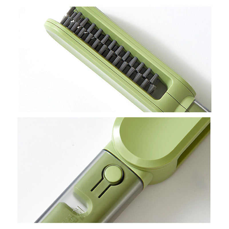 Multi-Function Cleaning Brush with Built-in Sharpener for Knives