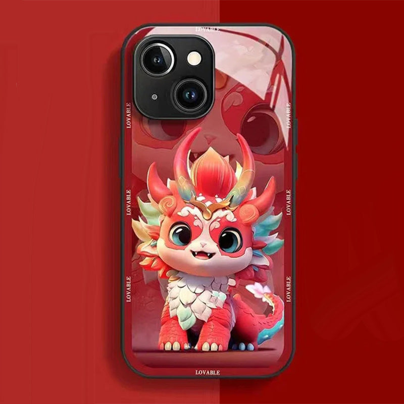 Colourful Lucky Dragon Phone Case for iPhone Series