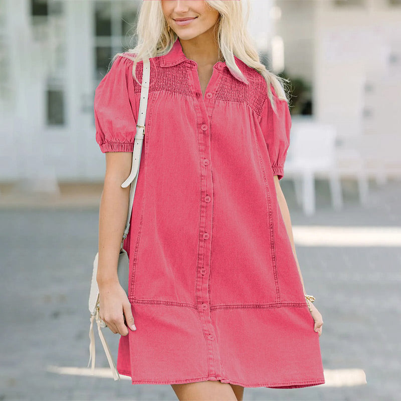 Women's Denim Babydoll Dress