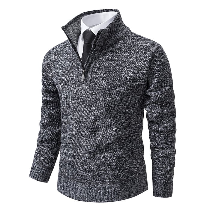 Men's Warm Zip Sweater