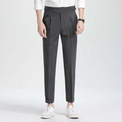 Men’s High-end Summer Casual Business Straight-leg Pants