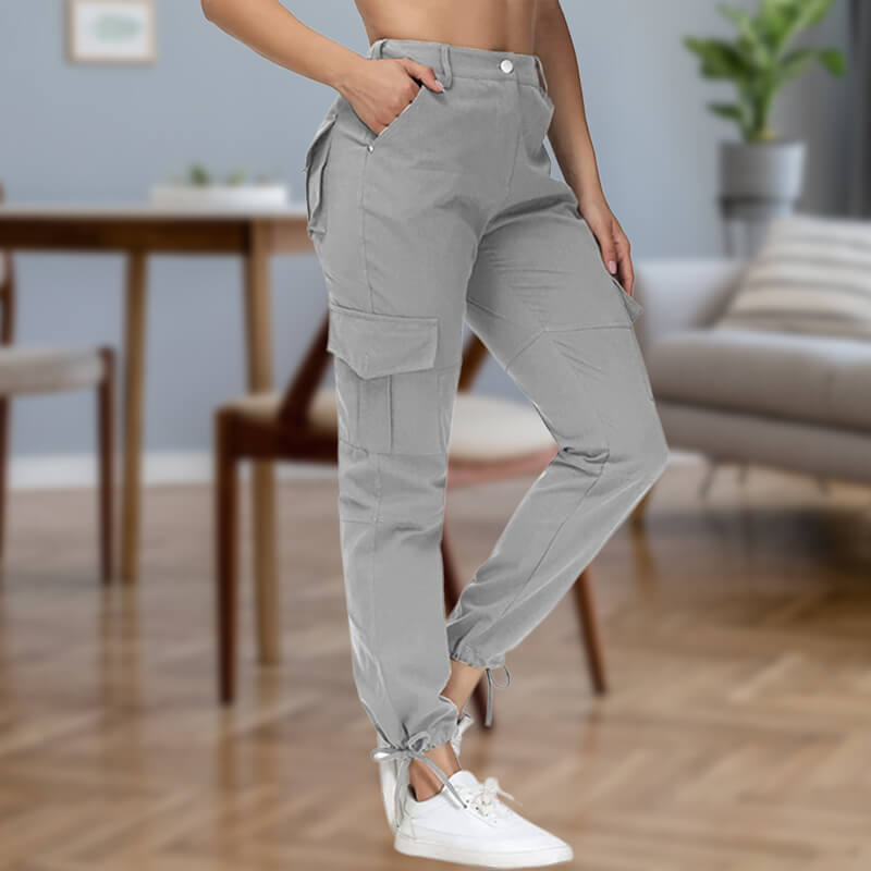 Women Cotton Stretch Cargo Pants