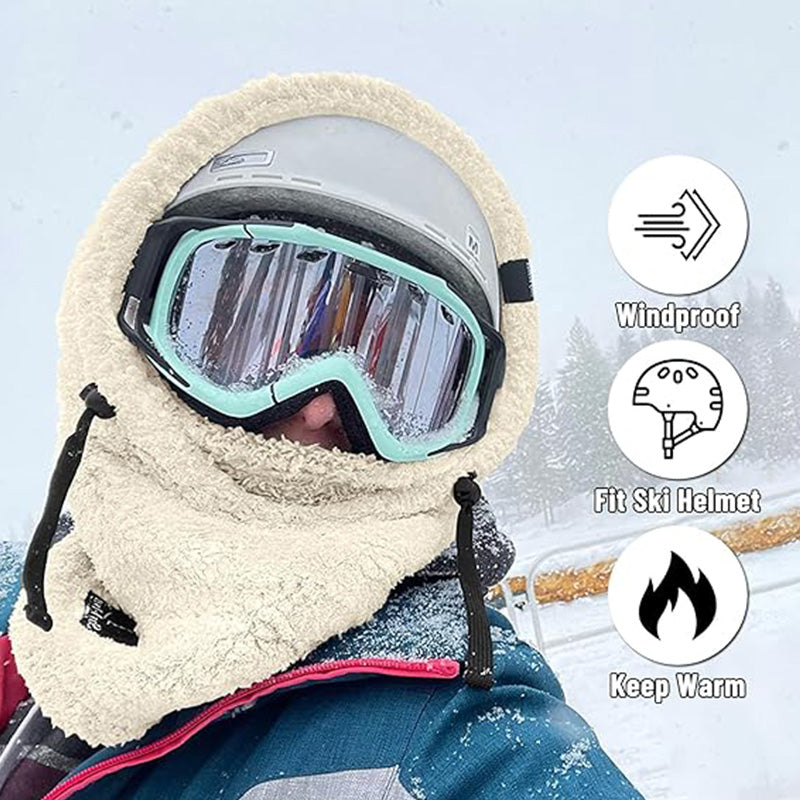 🔥Early Winter Discount-⏰Unisex Warm Ski Hooded Scarf ☃️☃️