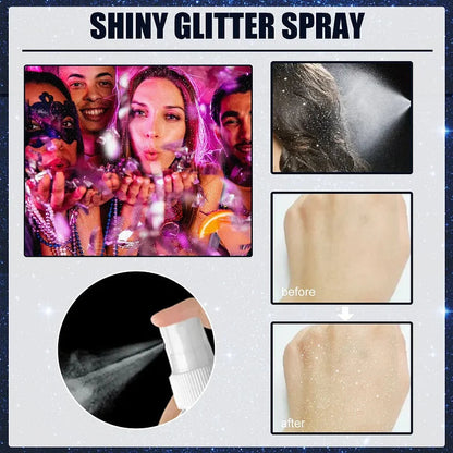 Hot Sale✨ Waterproof Glitter Spray Stage Party Hair & Costumes