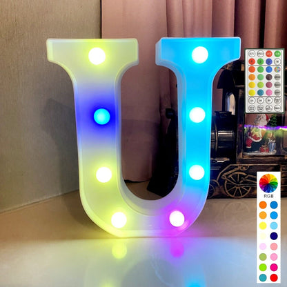 Colorful LED Marquee Letter Lights