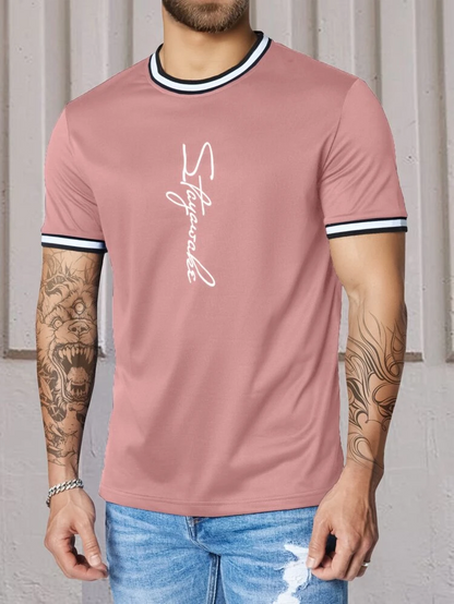 Men Letter Graphic Tee