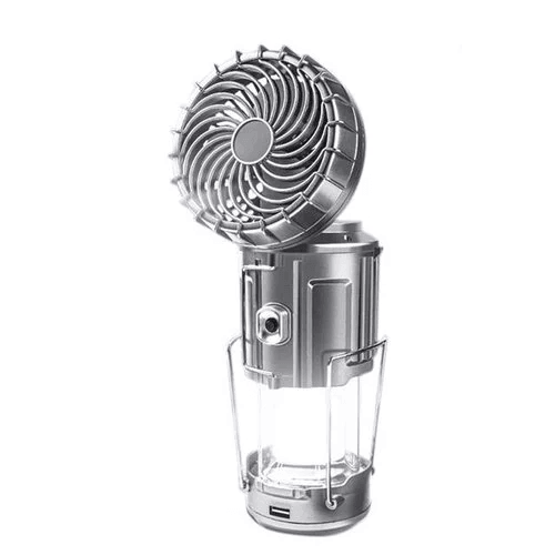 Portable Stretchable Solar Lithium Battery Electric Fan + Emergency Light