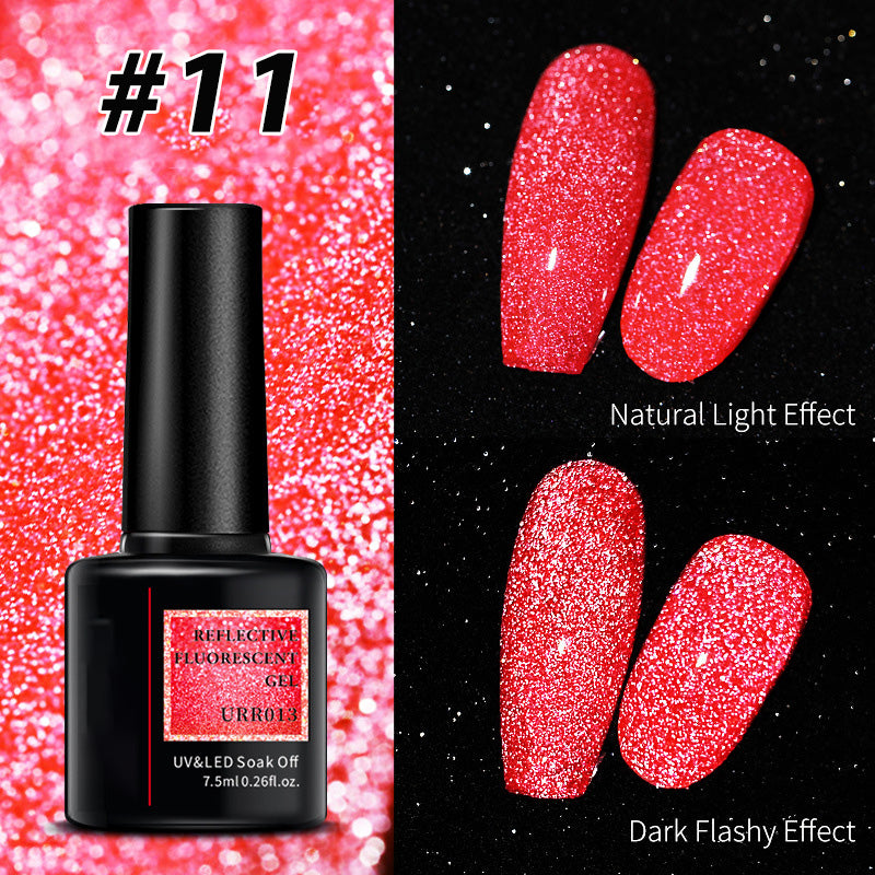 Christmas Dress Up Shiny Reflective Fluorescent Gel Nail Polish