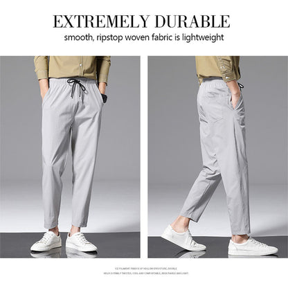 Breathable Ice Silk Drape Casual Pants