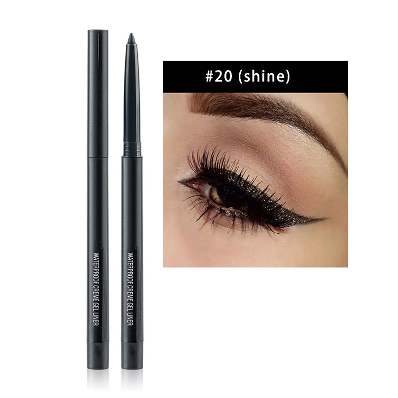 20 PCS Multi-Color Waterproof Long-Lasting Eyeliner Pencil Set