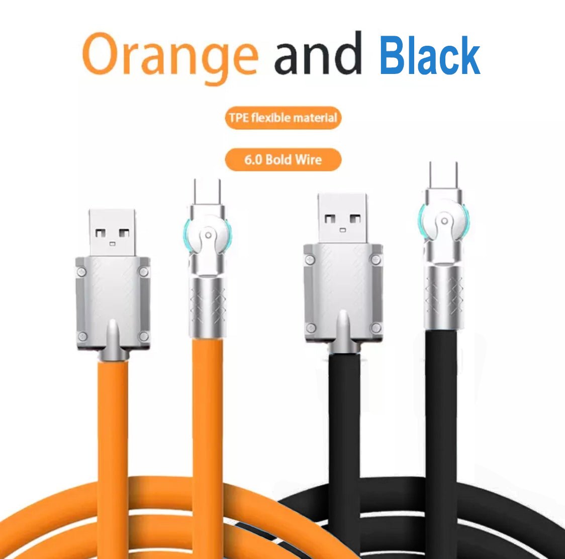 180° Rotation 120W Super Fast Charging cable