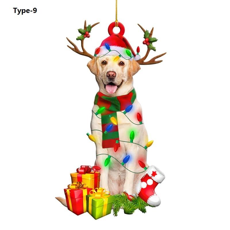 Christmas Tree Puppy Pendant Ornament