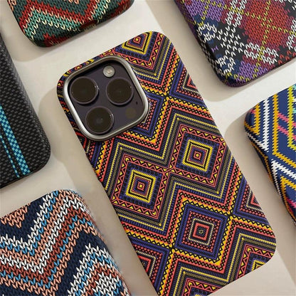 Bohemian Style Night Glow Patterned Magnetic Phone Case for Iphone