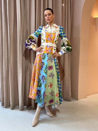 Retro Unique Graffiti Dress