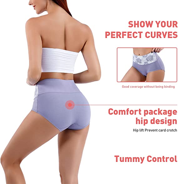 High Waist Tummy Control Cotton Panties