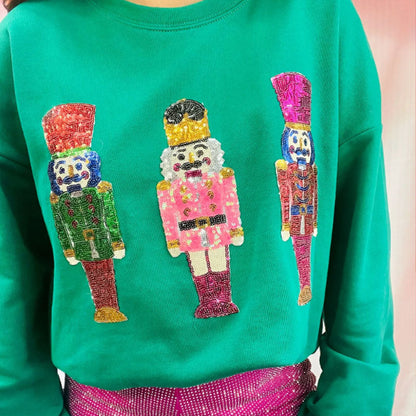 Women's Sequin Nutcracker Pullover