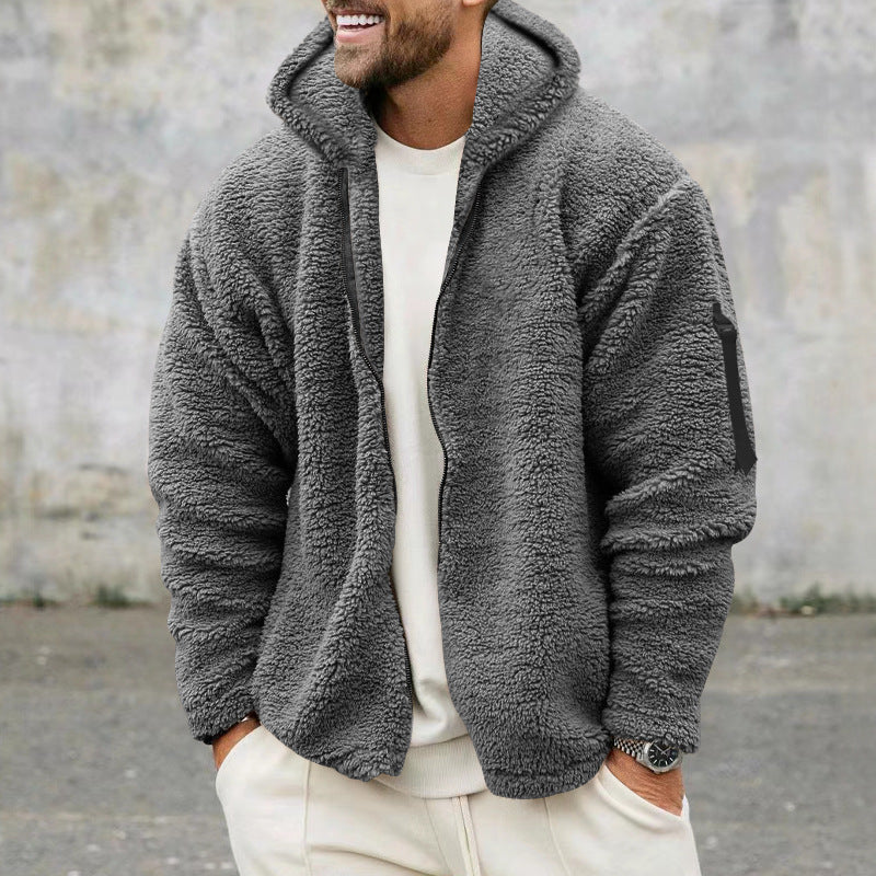 Men's Plush Warm Casual Jacket