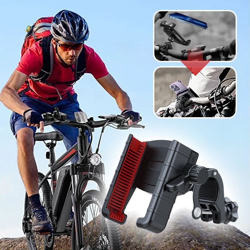 Shock-proof Bike Phone Mount Holder with Knob Locking