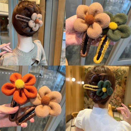 (🎅EARLY CHRISTMAS SALE-32% OFF) Plush flower clip