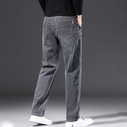 Men's High Waist Straight Jeans